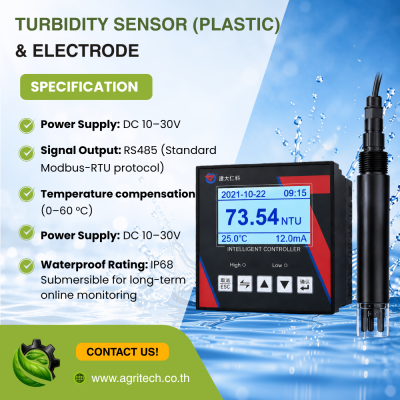 Water Turbidity Sensor: Online RS485 Turbidity Probe with Intelligent Display Controller