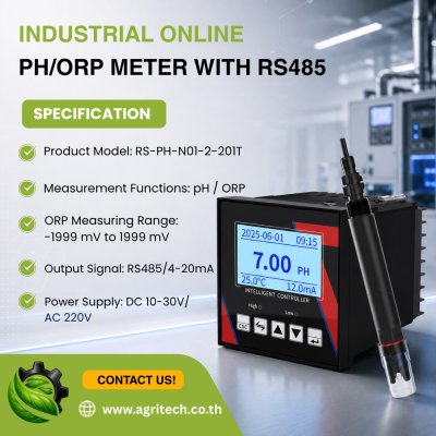 INDUSTRIAL ONLINE PH/ORP METER WITH RS485