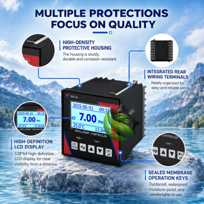 INDUSTRIAL ONLINE PH/ORP METER WITH RS485