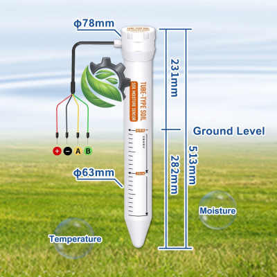 Tubular Soil Moisture Profiler: Multi-Layer RS485 Temperature & Humidity Integrated Sensor