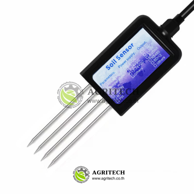 RS485 Modbus Agricultural Irrigation Humidity Salinity NPK PH EC Temperature Soil Monitor Sensor