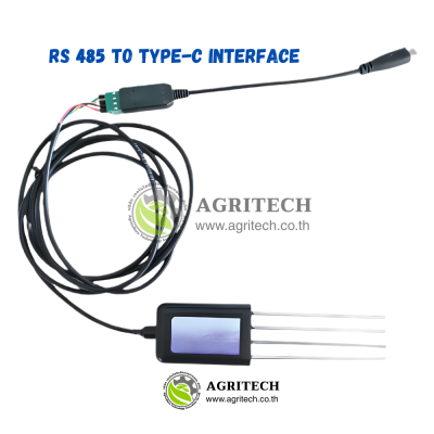 RS485 Modbus Agricultural Irrigation Humidity Salinity NPK PH EC Temperature Soil Monitor Sensor