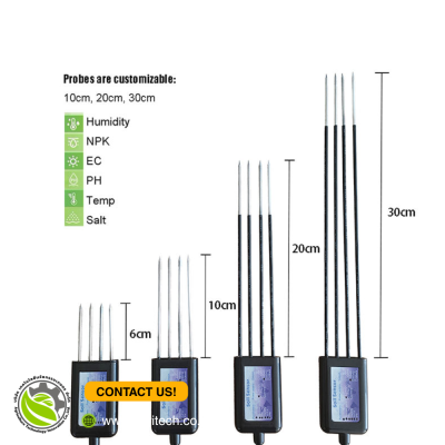 High Accuracy Soil Analyzer RS485 Soil 8 In 1 Soil Temperature Moisture