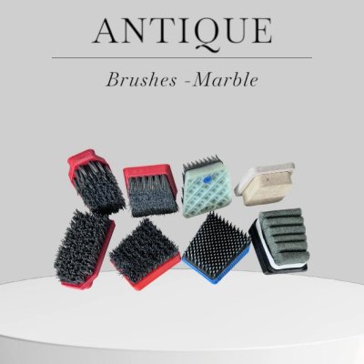 Antique brushes marble