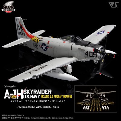 SWS 1/32 A-1H U.S.NAVY INCLUDES U.S. AIRCRAFT WEAPONS