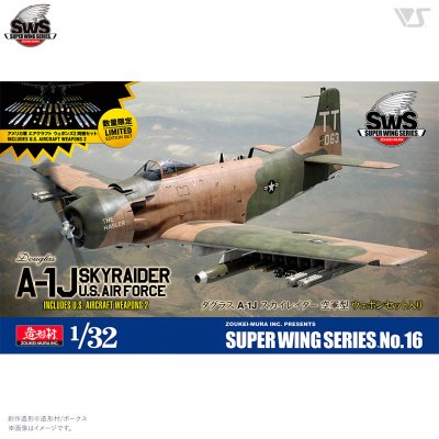 SWS 1/32 A-1J U.S.AIR FORCE INCLUDES U.S. AIRCRAFT WEAPONS SWS 1/32 A-1J U.S.AIR FORCE INCLUDES U.S. AIRCRAFT WEAPONS