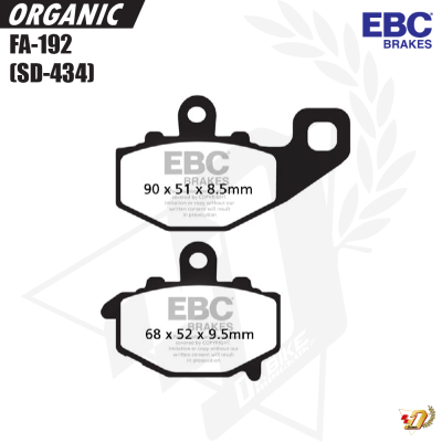 ผ้าเบรค EBC FA-192 สำหรับ ER6N/Z1000/NINJA650 (R)