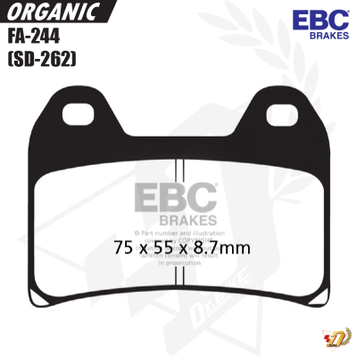 ผ้าเบรค EBC FA-244 สำหรับ DUCATI M796/M796 (F)