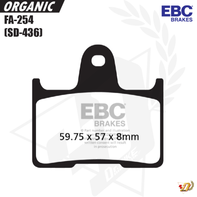 ผ้าเบรค EBC FA-254 สำหรับ GSX-R750/XL883-1200 (R)