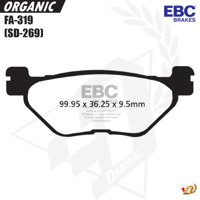 ผ้าเบรค EBC FA-319 สำหรับ TMAX530/BOLT950 (R)