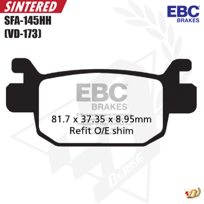 ผ้าเบรค EBC SFA415HH สำหรับ FORZA300/FORZA350 (R)