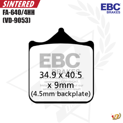 ผ้าเบรค EBC FA604/4HH สำหรับ S1000RR (F)