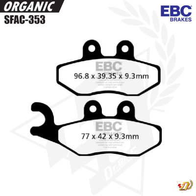 ผ้าเบรค EBC SFAC353 สำหรับ VESPA GTS300 (F)