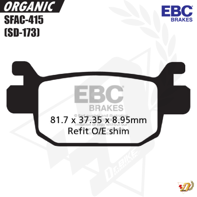 ผ้าเบรค EBC SFA415 สำหรับ FORZA300 (R)