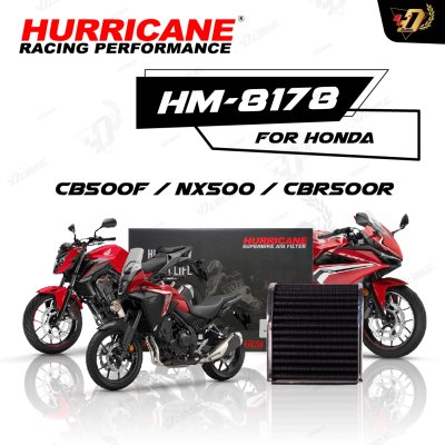 กรองอากาศ HURRICANE HM-8178 สำหรับ NX500/CB500F/CBR500R