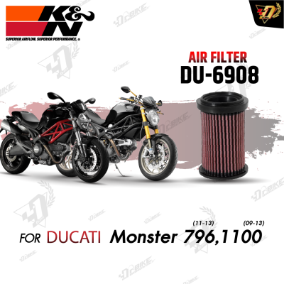 Air Filter K&N DU-6908 สำหรับ Monster 796,1100