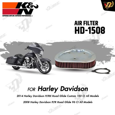 Air Filter K&N HD-1508 For HD FLTRX ROAD GLIDE
