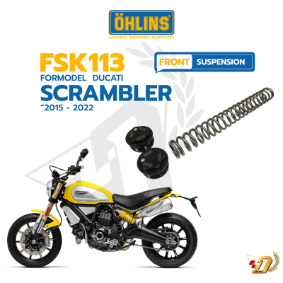 ชุดสปริงโช๊คหน้า OHLINS FSK 113 สำหรับ SCRAMBLER800