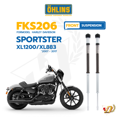 ชุดสปริงโช๊คหน้า OHLINS FKS206 สำหรับ SPORTSTER XL1200/XL883