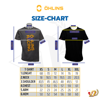 เสื้อ T-SHIRT BLACK OHLINS SIZE-M 11303-03