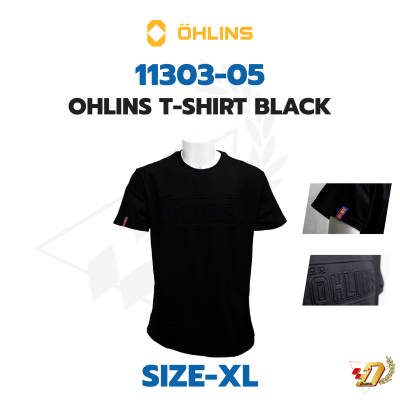 เสื้อ T-SHIRT BLACK OHLINS SIZE-XL 11303-05