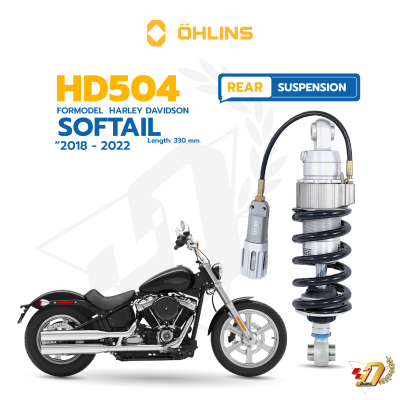 Rear Suspension OHLINS HD504 For SOFTAIL