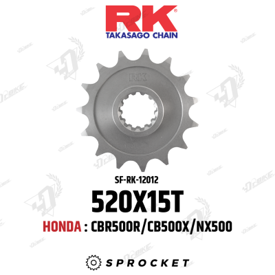 สเตอร์หน้า RK 520X15T สำหรับ HONDA CBR500R/CB500X/NX500