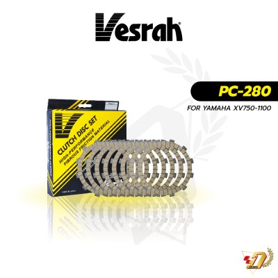 แผ่นคลัทช์ Vesrah PC-280 สำหรับ YAMAHA XV750-1100