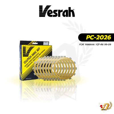 แผ่นคลัทช์ Vesrah PC-2026 สำหรับ YAMAHA YZF-R6 (99-06)