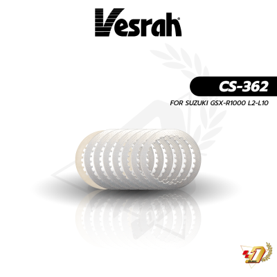 แผ่นเหล็ก Vesrah CS-362 สำหรับ SUZUKI GSX-R1000 (L2-L10)