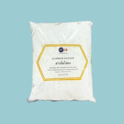 สารส้มใสผง (ALUM: Aluminum Sulphate) 500 กรัม/ถุง