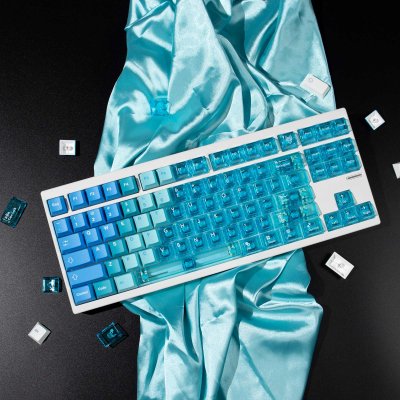 Gradient Transparent Keycaps