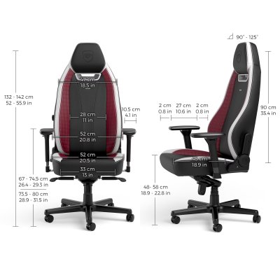 noblechairs LEGEND - Black/White/Red