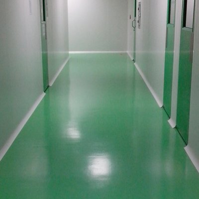 บริษัท โอ เอ โน (ประเทศไทย) จำกัด นิคมฯบางปู จ.สมุทรปราการ พื้น EPOXY SELF-LEVELING หนา 3 มม. พื้นที่ 2500 ตรม.