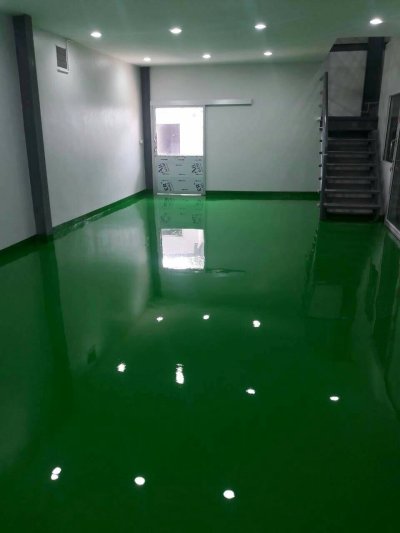 โรงงานทำพลาสติก บางปู งาน epoxy selfฯ พื้นที่ 600 ตรม.