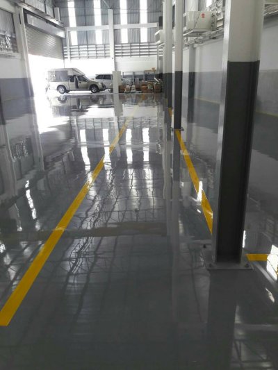 โรงงาน ทาคามัตสึ แมชชีนเนอรรี่ บางพลี งาน epoxy self พื้นที่ 500 ตรม