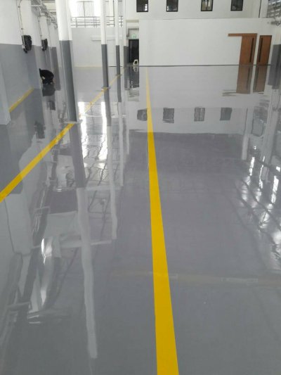 โรงงาน ทาคามัตสึ แมชชีนเนอรรี่ บางพลี งาน epoxy self พื้นที่ 500 ตรม