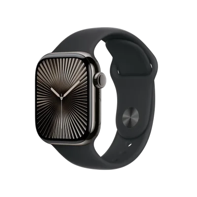 AP013 Apple Watch Series 10 GPS 42mm Jet Black Aluminium Case with Black Sport Band - S/M