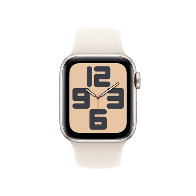 AP015 Apple Watch SE GPS 40mm Starlight Aluminium Case with Starlight Sport Band - S/M (2024)