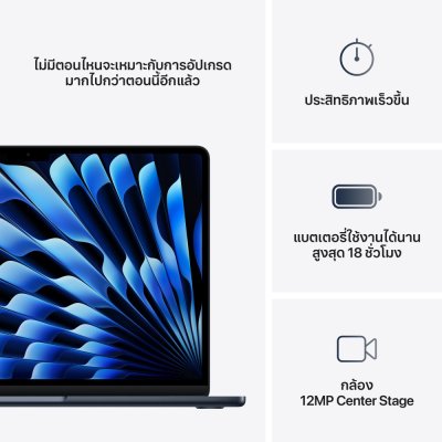 AP012 Apple MacBook Air 13 : M4 chip 10C CPU/10C GPU/24GB/512GB Midnight (2025)