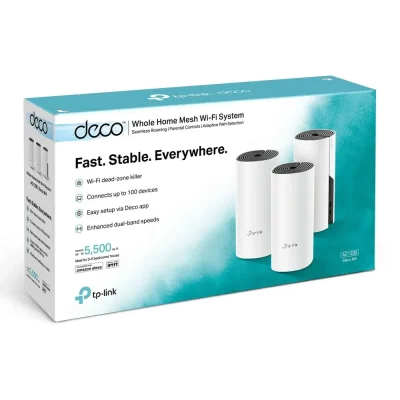 OA010 เราเตอร์ TP-Link Network Deco M4 AC1200 Whole Home Mesh Wi-Fi (3Packs)