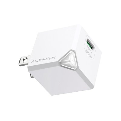 PA012 อะแดปเตอร์ ALPHA.X Wall USB Charger 1 USB-C (PD20W) GaN White (ALC-GAN20W)