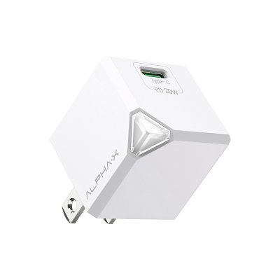 PA012 อะแดปเตอร์ ALPHA.X Wall USB Charger 1 USB-C (PD20W) GaN White (ALC-GAN20W)