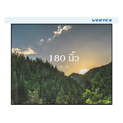 จอแขวนมือดึง (Wall screen) Vertex 180 นิ้ว (4:3)