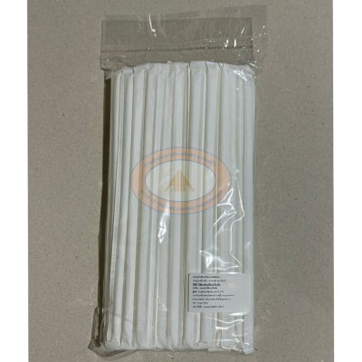  white bent straw