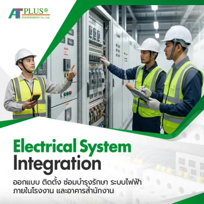 งานออกแบบ ติดตั้ง ซ่อมบำรุงรักษา ระบบไฟฟ้า ภายในโรงงาน และอาคารสำนักงาน