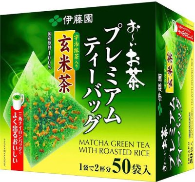 Itoen Genmaicha Premium Green tea with Roasted Rice ชาเขียว ข้าวคั่ว ญี่ปุ่น 50 ซอง