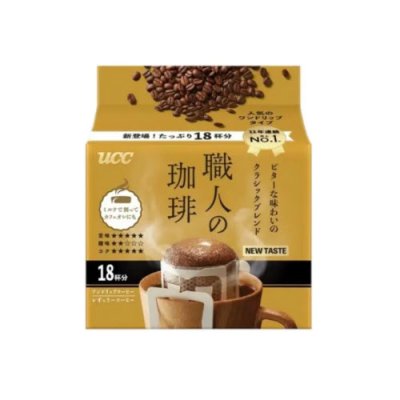 UCC Drip Coffee Blendy สูตร Gold ห่อสีทอง 16 bag. กาแฟดริปสำเร็จรูป