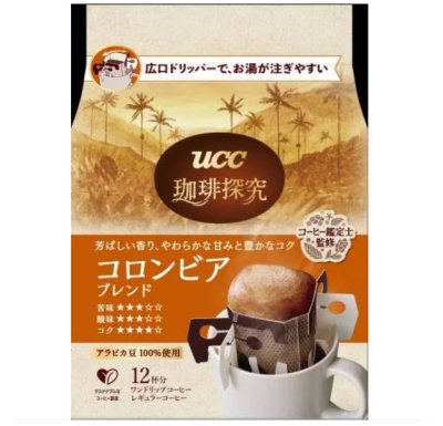 UCC Drip Coffee Blendy สูตร โคลัมเบีย บรรจุ 12 ซอง กาแฟดริปสำเร็จรูป(copy)