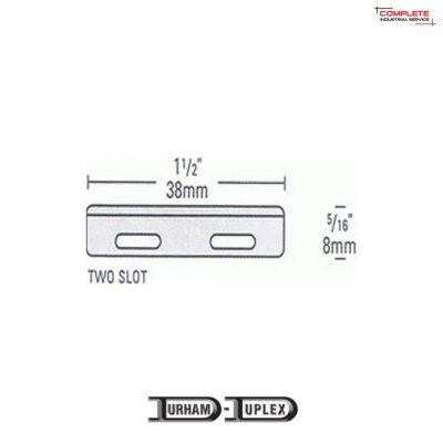 ใบมีดเซฟตี้ WBG203 2 slot stainless steel PTFE coated 01 0's B203 301 A01 (100 ใบ/เเพ็ค)